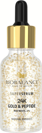 Alpaya Dermaceuticals Super Serum 24K Gold Serumul Anti-îmbătrânire pentru Ochi cu Peptide pentru Strălucire 30ml
