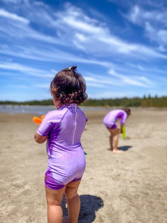 Zoocchini Kids One-Piece Swimsuit With Long Sleeve Mermaid