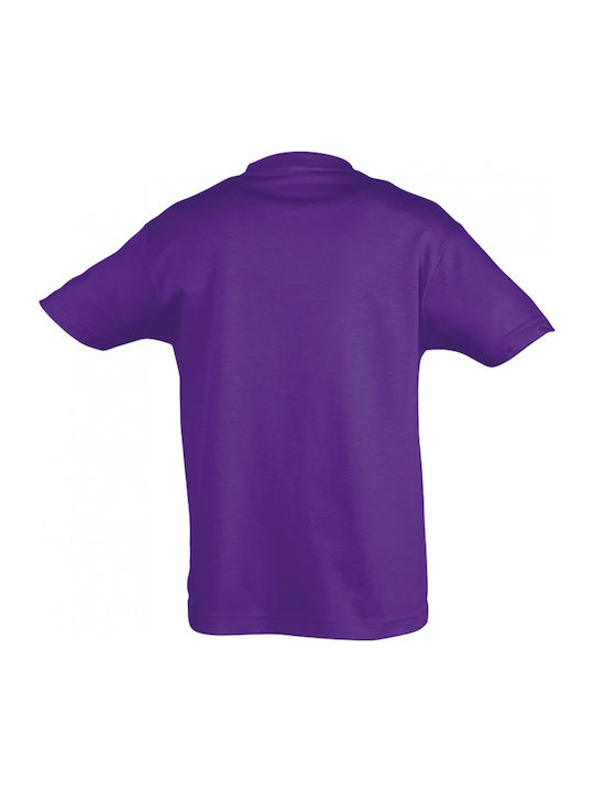 Kids' Shirt Short Sleeve Purple