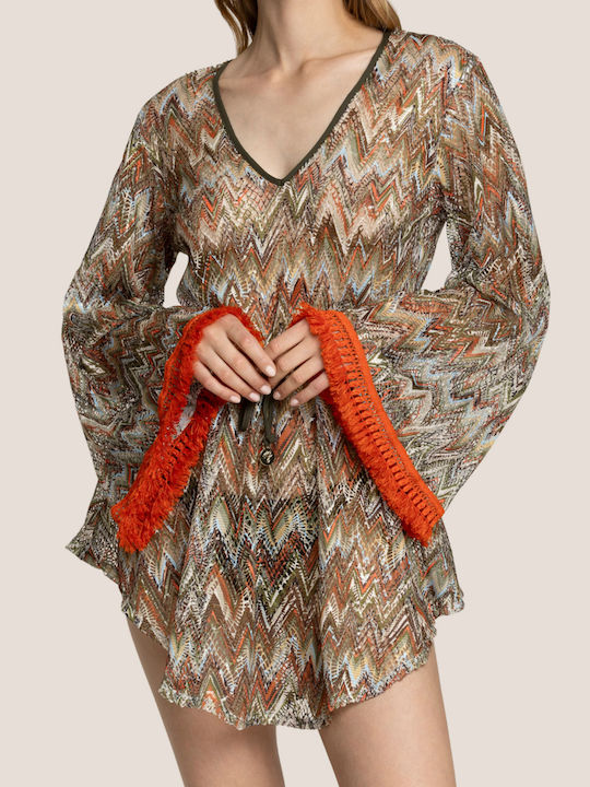 4Giveness Women's Caftan Beachwear Green