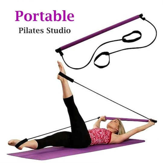 Portable Μπάρα Pilates Ροζ