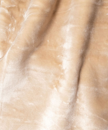 Silk Fashion Κουβέρτα Βελουτέ Υπέρδιπλη 220x240εκ. Μπεζ 5206978075391