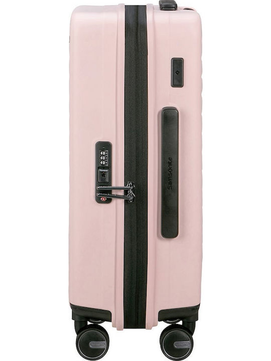Samsonite Restackd Kabinenkoffer Hart Rosa mit 4 Rädern Höhe 55cm