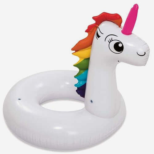 Intex Inflatable Float Sea Unicorn with Handles White 119x131cm
