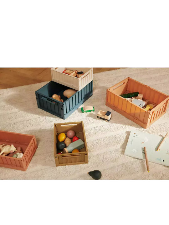 Liewood Children's Folding Storage Box made of Plastic Yellow 36x25x13.5cm 2pcs