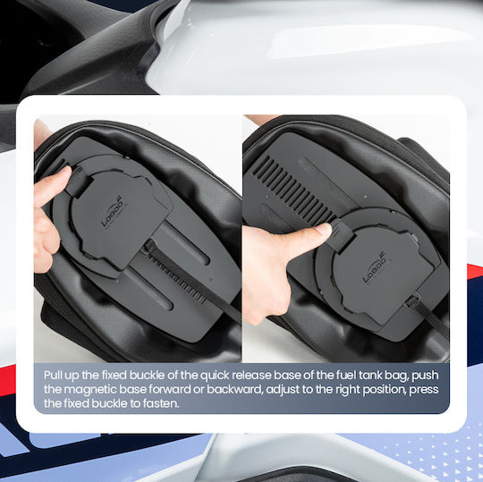Loboo Tank Bag Μοτοσυκλέτας με Tanklock