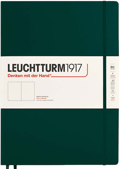 Leuchtturm1917 Σημειωματάριο Α4 με Λευκές Σελίδες με Σκληρό Εξώφυλλο Πράσινο