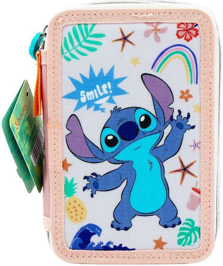 Diakakis Pencil Case Full with 2 Compartments Pink