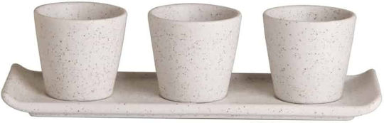 Prestige Serving Bowl Round made of Porcelain White with Diameter 6cm 8pcs