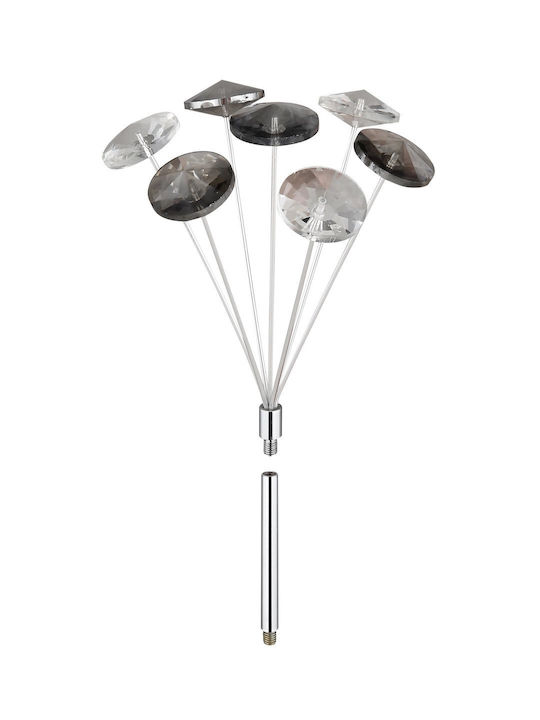 Globo Lighting Ceiling Mount Light Transparent with Integrated LED