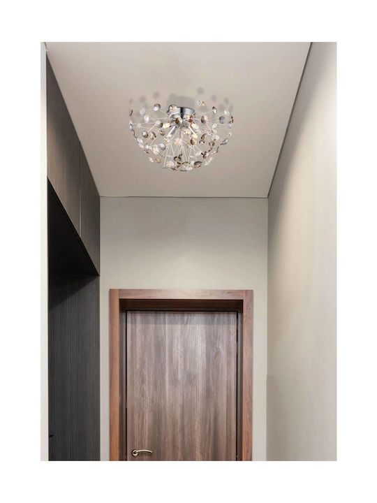 Globo Lighting Ceiling Mount Light Transparent with Integrated LED