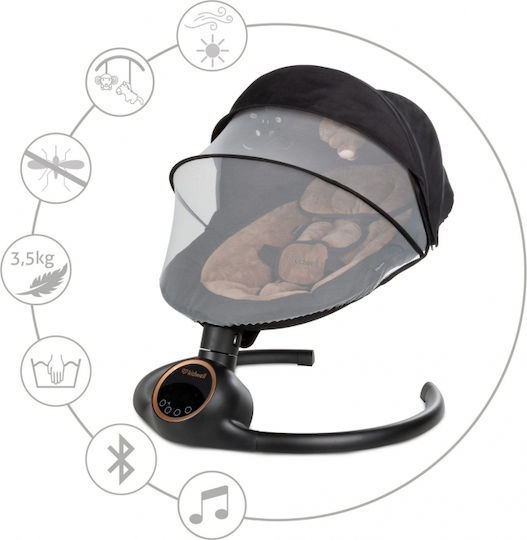 Kidwell Electric Baby Relax Swing Reve Black Gold for Child up to 9kg