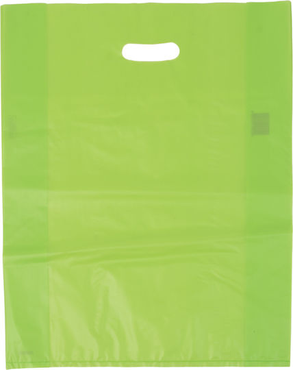 Pungă Plastică Verde Deschis Cu Mânere 40x50 20kg
