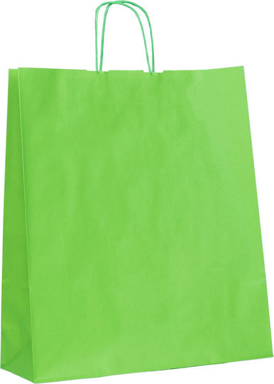 Papier Plastiktüte Grünes Gedrehtes Premium 27x12x37 250 Stück