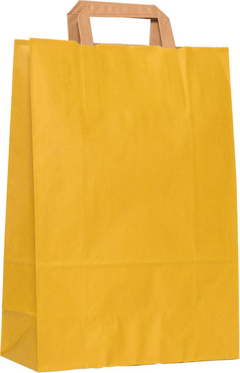 Pungă de Hârtie Galbenă Plată 32x17x45 250 Bucăți