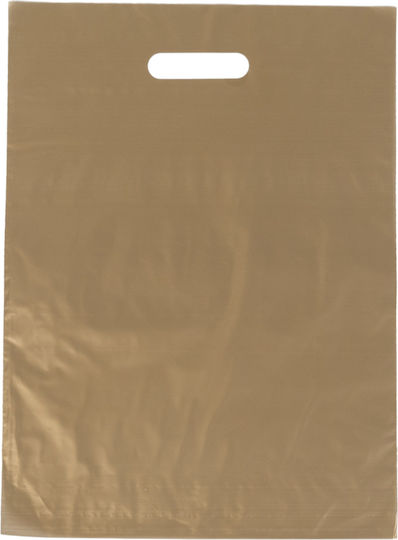 Plastic Bag Gold D-Cut 35x45 20kg