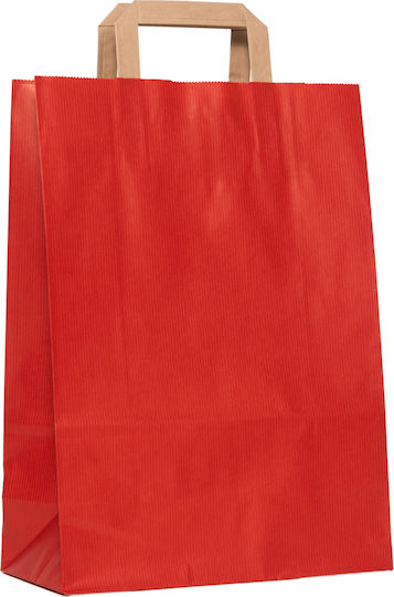 Paper Bag Red Flat 22x10x29 500pcs