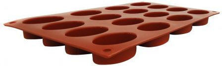 Silikon-Form Oval 16 Plätze 53*33*20mm