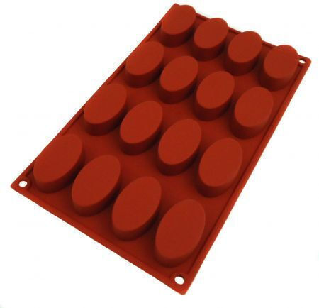 Silikon-Form Oval 16 Plätze 53*33*20mm