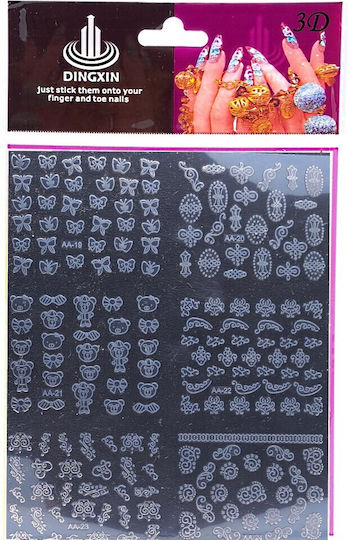 Διακοσμητικά Αυτοκόλλητα Νυχιών 3d Nail Art 11
