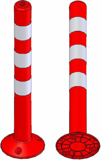 Ce Κολωνάκι Πλαστικό Pe Πορτοκαλί 75cm 5.161