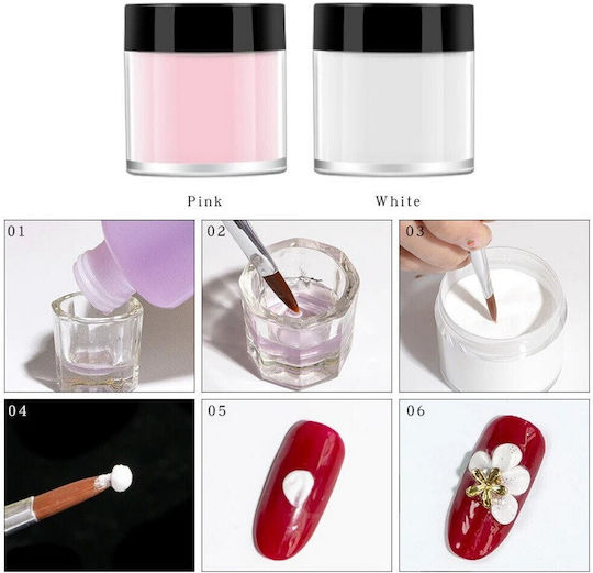 Acrylic Powder Nail Powder 8ml Price Per Jar White