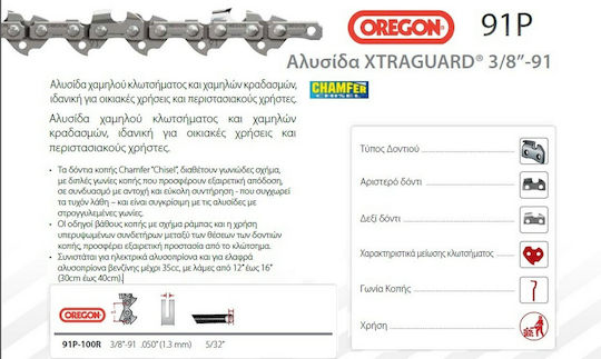 Chain 91p Oregon 47 Drivers-23 Teeth