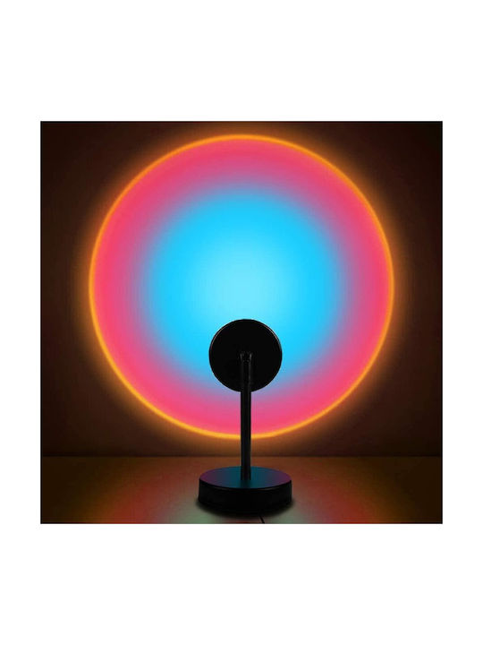 Oem Rgb Ambient Lamp Light Effects App Control Remote Control Projects Sunset 360° Rotating Head Black