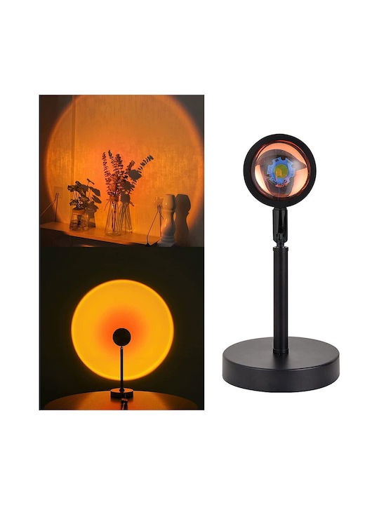 Oem Rgb Ambient Lamp Light Effects App Control Remote Control Projects Sunset 360° Rotating Head Black