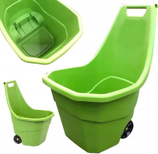 Load & Go Garden Cart Log Transport Plastic Two-wheel 55lt 50x61x84cm.