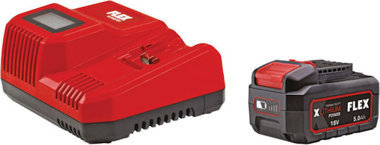 Flex ID 1/4" 18.0-EC HD/5.0 Set Șurubelniță Cu Impact Cu Baterie Fără Perii 18V 1x5Ah