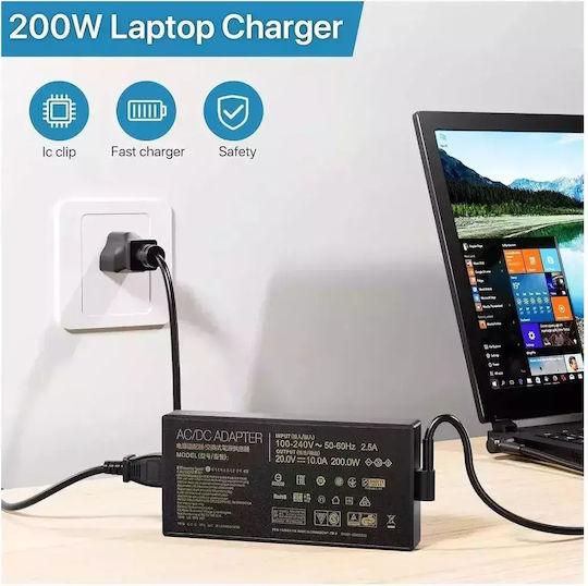 Asus Зарядно за лаптоп 200W 20V 10Спецификация за Asus