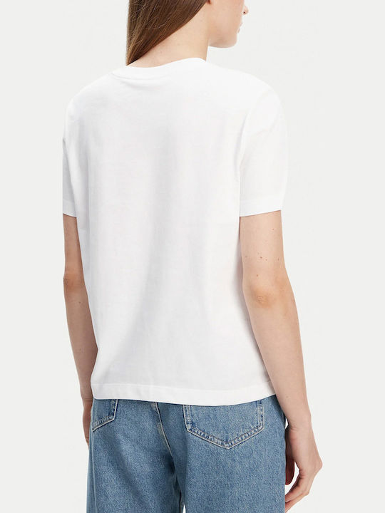 Calvin Klein Tricou Brilliant Alb Calvin Klein Tricou Brilliant Alb