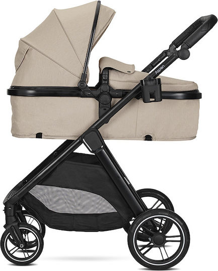 Lorelli Aspen Verstellbar 3 in 1 Baby Kinderwagen Geeignet für Neugeborene Cappuccino