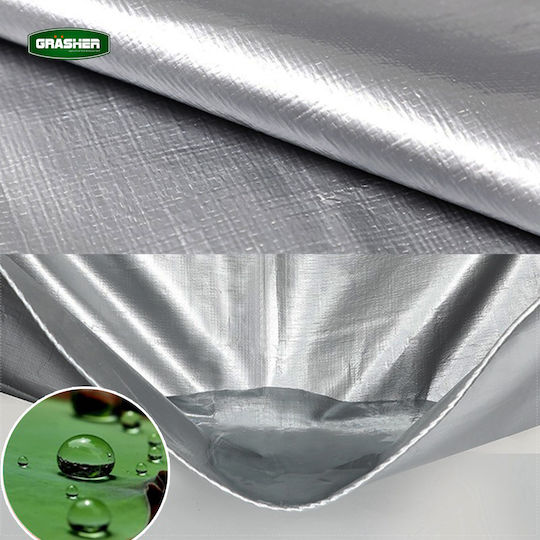 Grasher Waterproof Tarpaulin Gray 120 Gr/m² 3x5m 100241gr