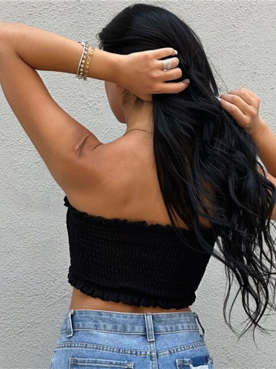 Γυναικείο Crop Top Μαύρο