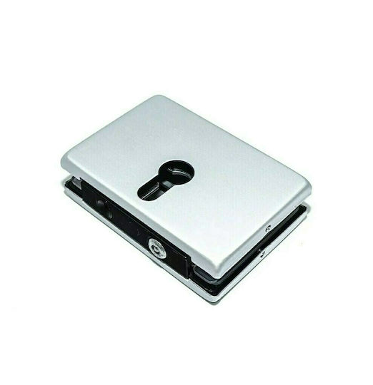 Security Glass Door Floor Lock Inal 210.01-silver Nickel