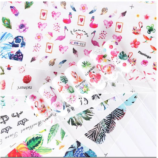 Set Designs Water Transfer Nail Art On Nails 400 Designs 02