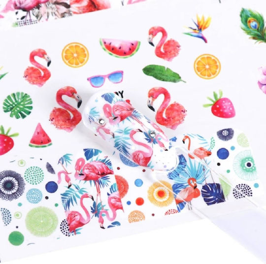 Set Designs Water Transfer Nail Art On Nails 400 Designs