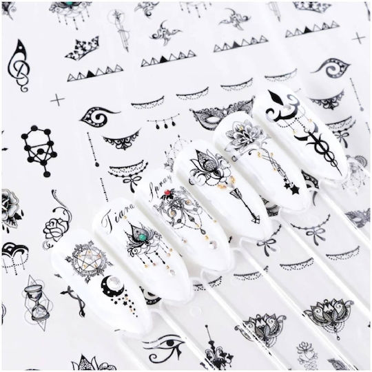 Set Designs Water Transfer Nail Art On Nails 400 Designs