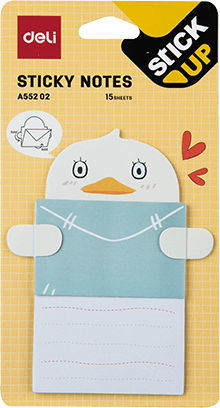 Deli Sticky Note Pads in Cube 7.6x10.1pcs (Μiscellaneous Designs)