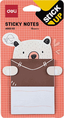 Deli Sticky Note Pads in Cube 7.6x10.1pcs (Μiscellaneous Designs)