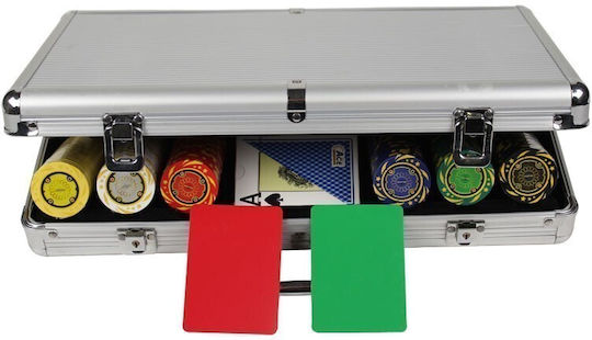 Pokeritems Σετ 300 Αριθμημένες Μάρκες Poker 14gr σε Βαλίτσα με 2 Τράπουλες