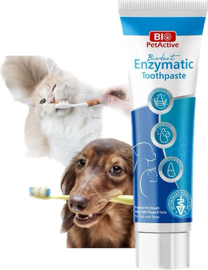 Bio Petactive Biodent Enzymatic Toothpaste Οδοντόκρεμα για Σκύλους & Γάτες κατά της Πέτρας & Πλάκας 100ml