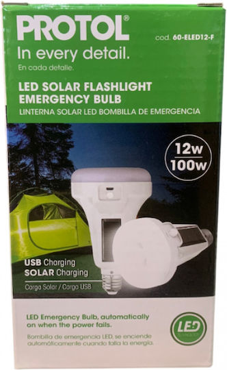 DIL LED Лампа Слънчева Водоустойчива За Къмпинг 860 Лумени 12W