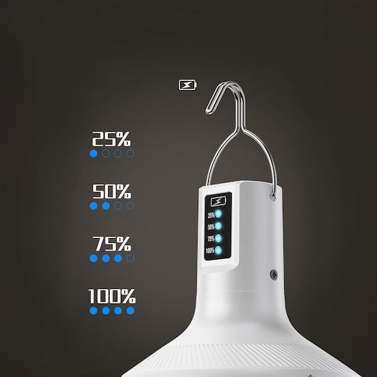 DP Craft Λάμπα Led Επαναφορτιζόμενη για Camping με Φακό 490lm 38W