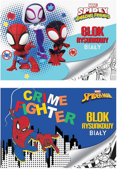 Disney Μπλοκ Ζωγραφικής Spiderman A4 21x29.7cm