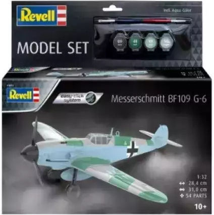 Revell Φιγούρα Μοντελισμού Messerschmitt Bf109g-6 με Κόλλα και Χρώματα