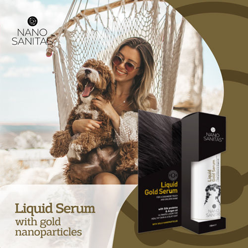 Nanosanitas Silver Serum Liquid Gold Dog Softener 150ml