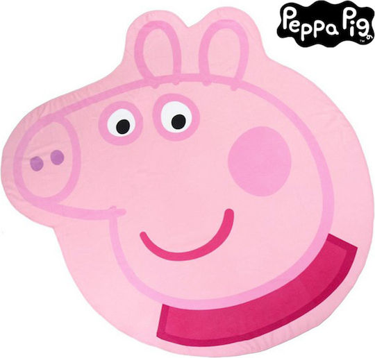 Cerda Παιδική Πετσέτα Θαλάσσης Ροζ Peppa Pig 130x126εκ.